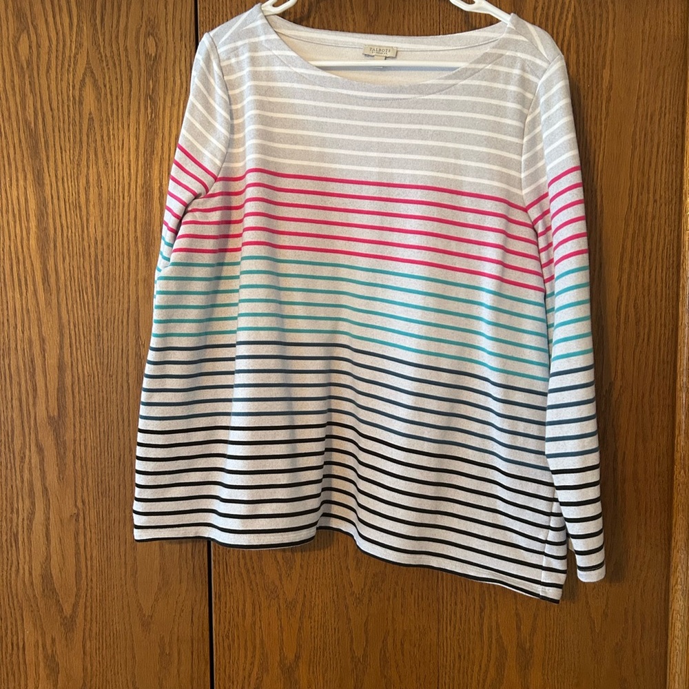 Striped Multicolor Long Sleeve Top